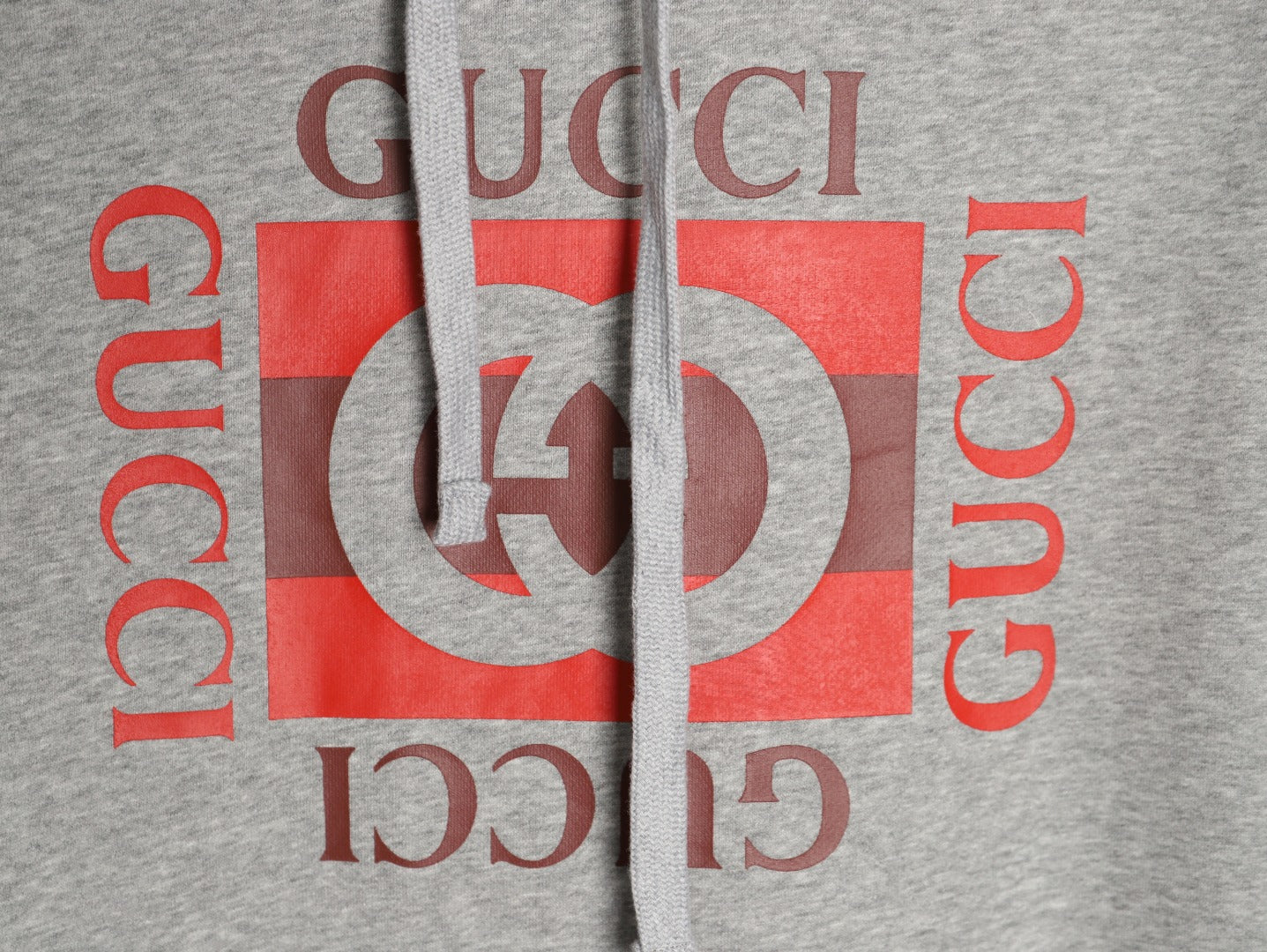 Guc 25fw printed hoodie