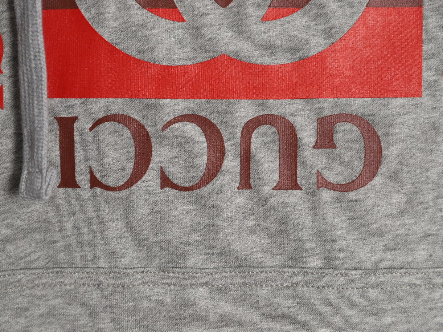 Guc 25fw printed hoodie
