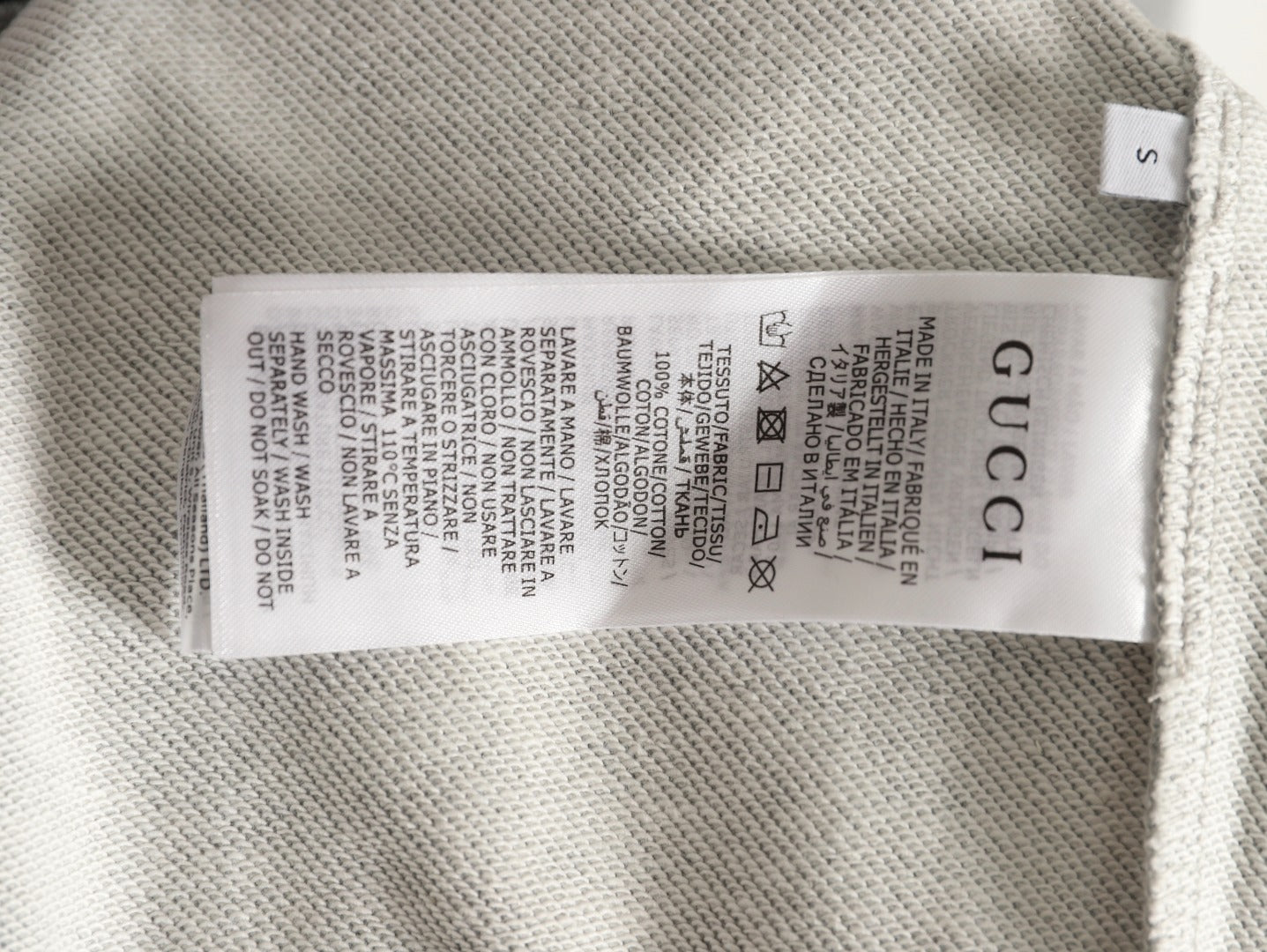 Guc 25fw printed hoodie