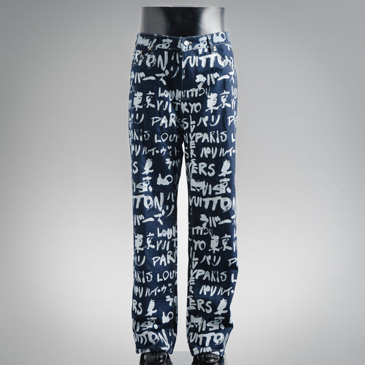 Louis 25fw grafflti jeans