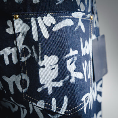 Louis 25fw grafflti jeans