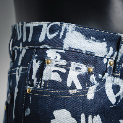 Louis 25fw grafflti jeans