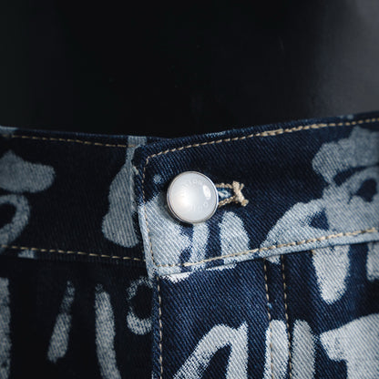 Louis 25fw grafflti jeans