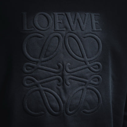 Loe 25fw embroidered hoodie