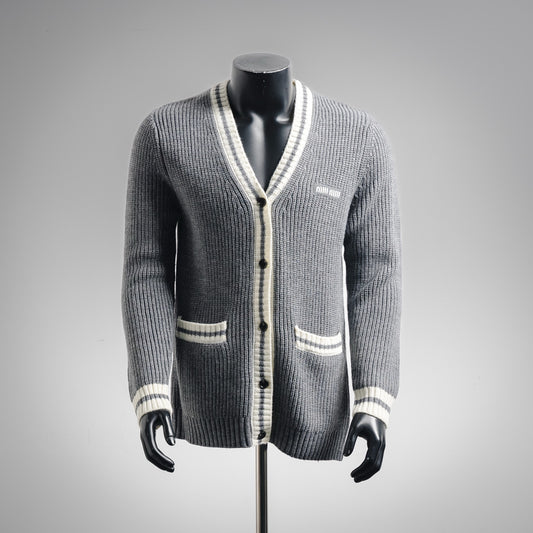 Miu 25fw knitted cardigan