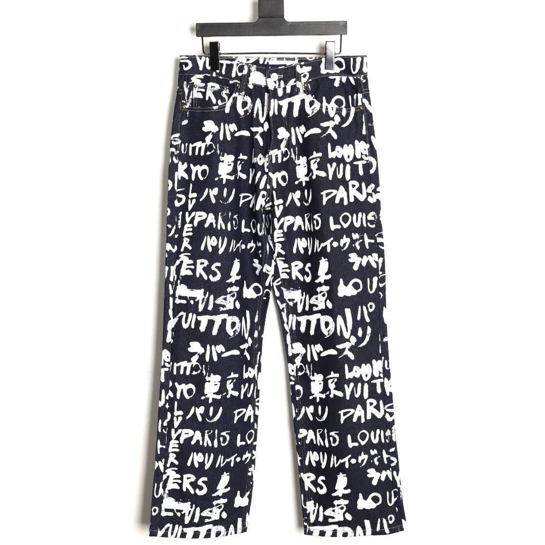 Louis 25fw grafflti jeans