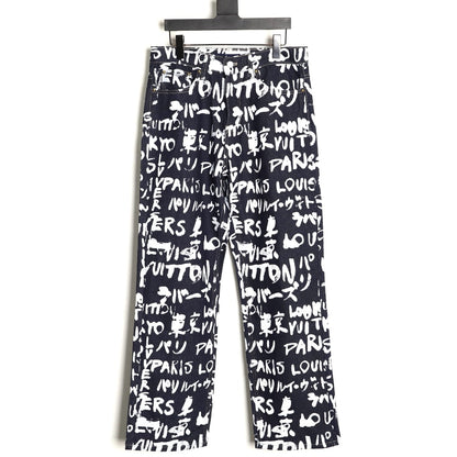 Louis 25fw grafflti jeans