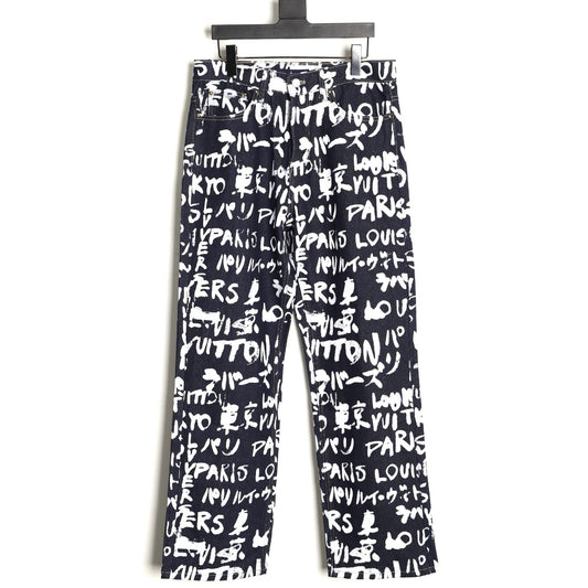 Louis 25fw grafflti jeans