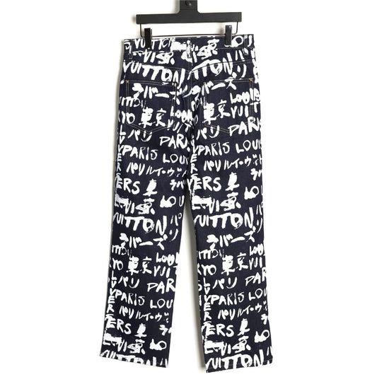 Louis 25fw grafflti jeans