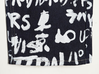 Louis 25fw grafflti jeans
