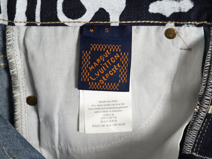 Louis 25fw grafflti jeans