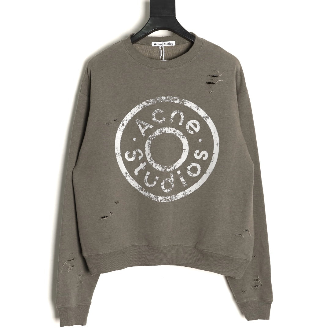 Acne 25fw printed hoodie