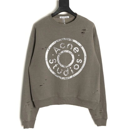 Acne 25fw printed hoodie
