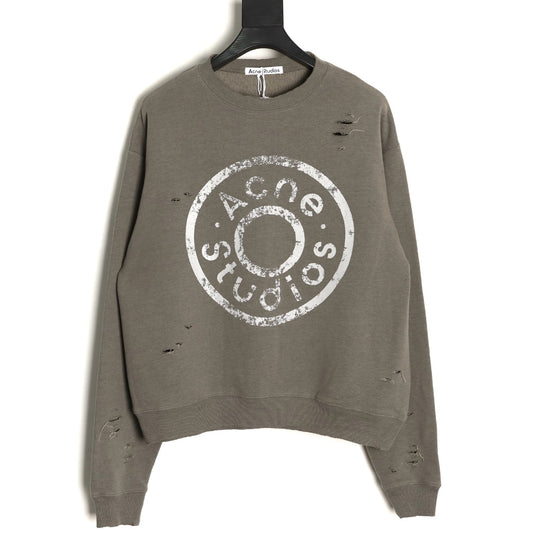 Acne 25fw printed hoodie