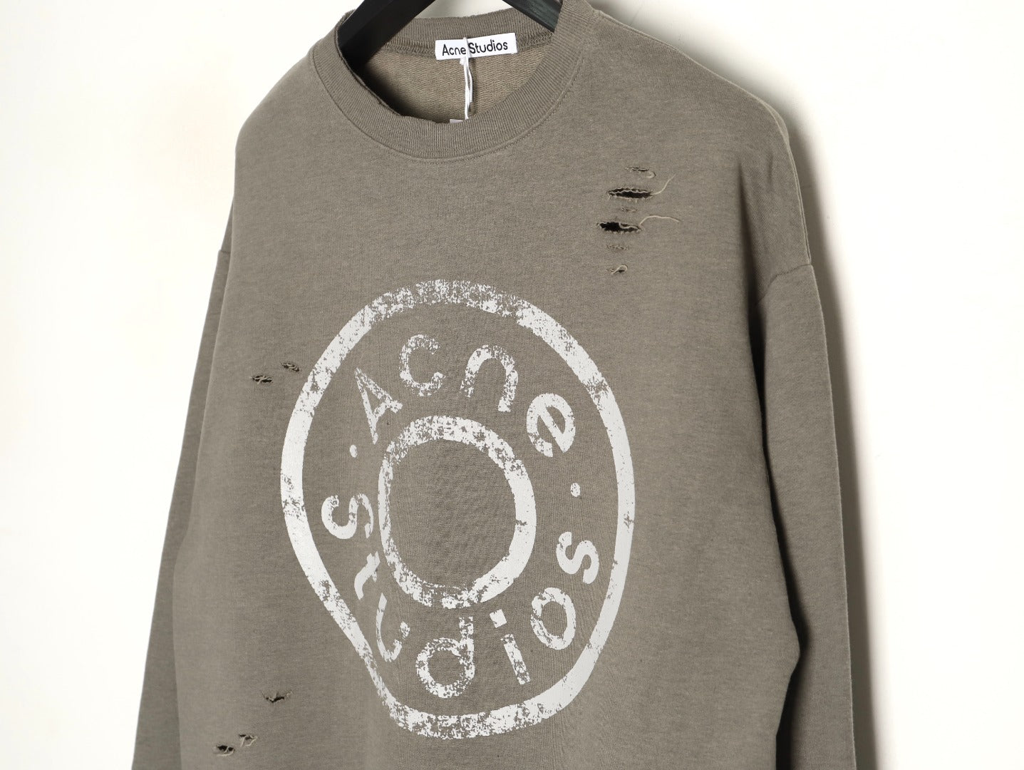 Acne 25fw printed hoodie
