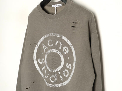 Acne 25fw printed hoodie