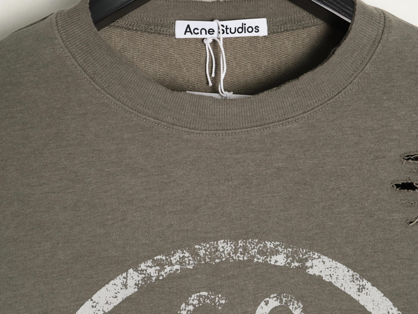 Acne 25fw printed hoodie