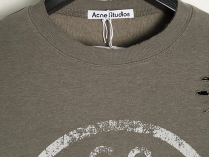 Acne 25fw printed hoodie
