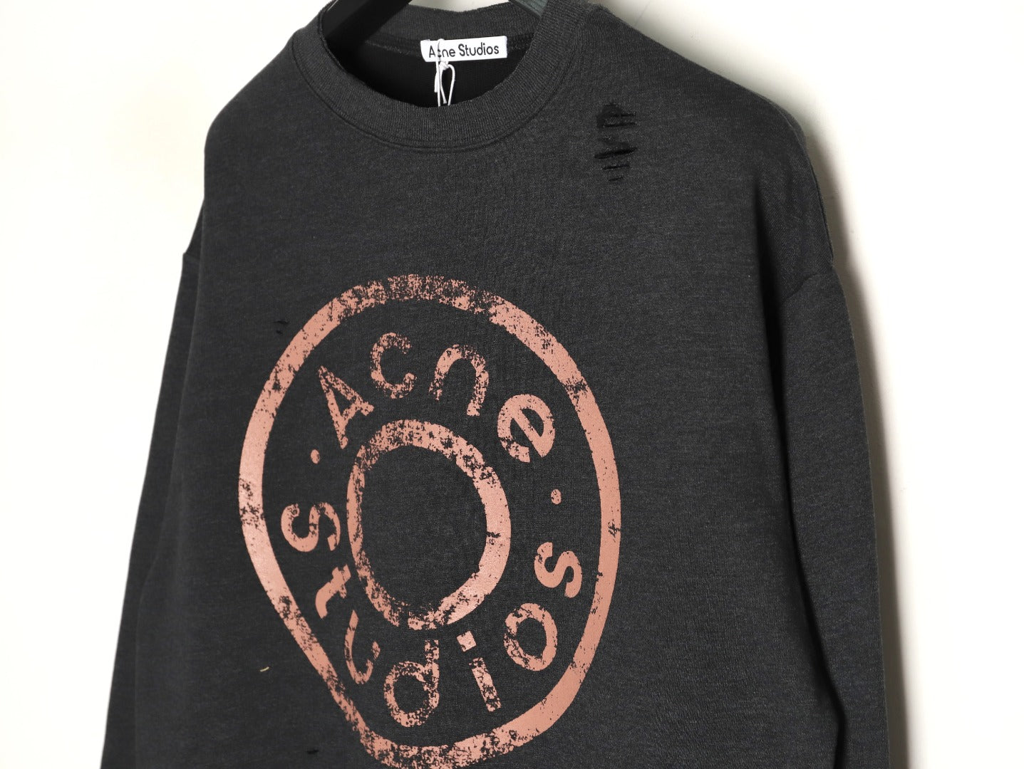 Acne 25fw printed hoodie