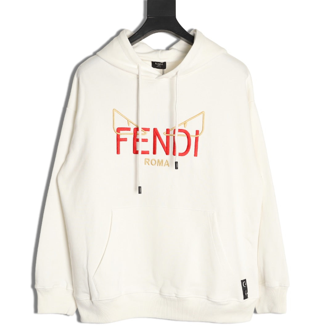 Fend 25fw embroidered hoodie