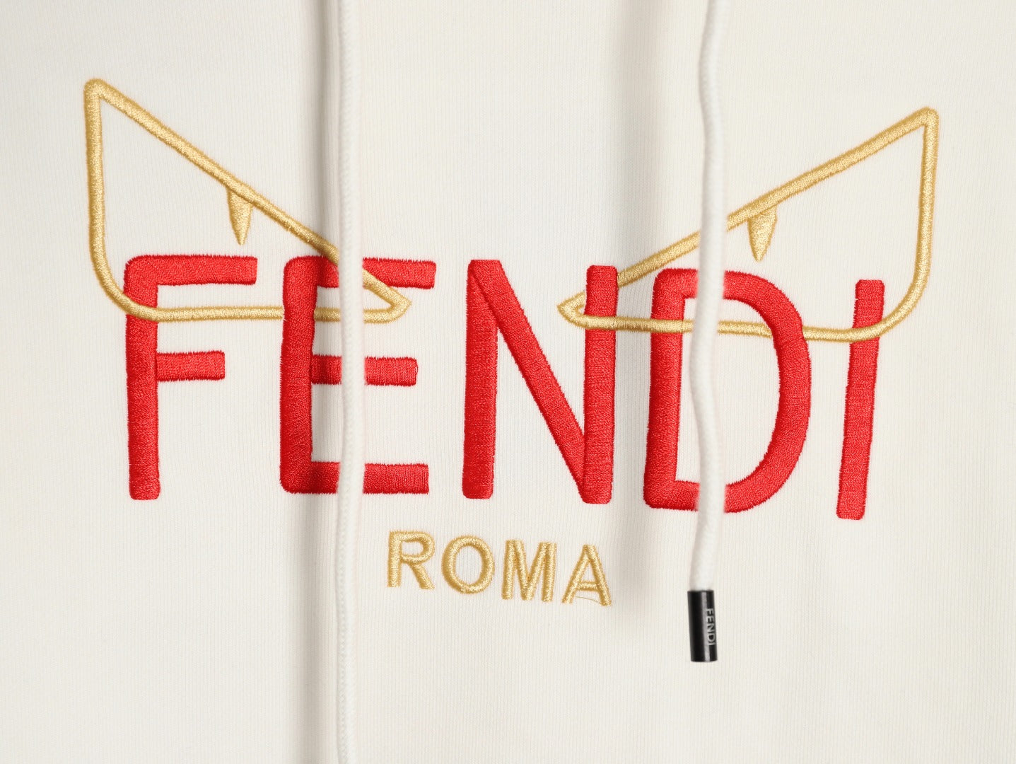 Fend 25fw embroidered hoodie