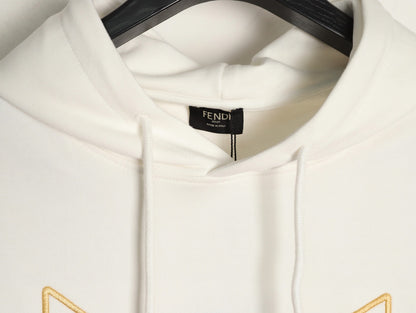 Fend 25fw embroidered hoodie