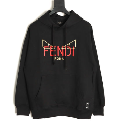 Fend 25fw embroidered hoodie