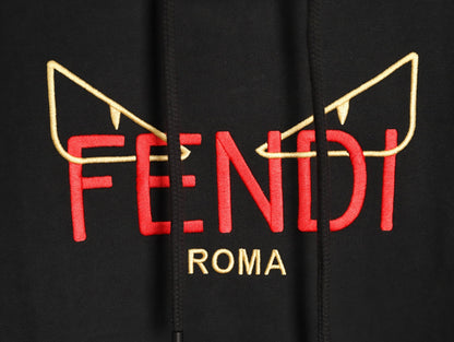 Fend 25fw embroidered hoodie