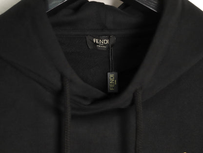 Fend 25fw embroidered hoodie