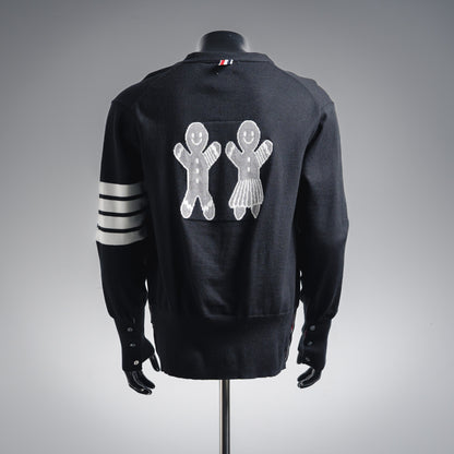 Thom 25fw embroidered cardigan