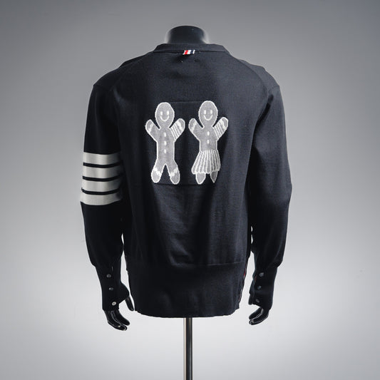 Thom 25fw embroidered cardigan