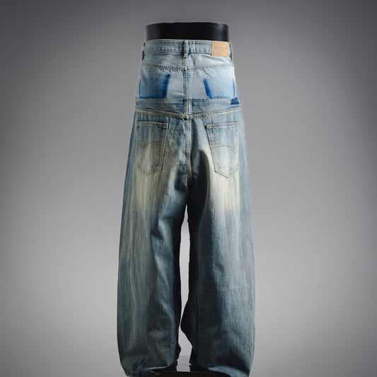 Balen 25fw splicing jeans
