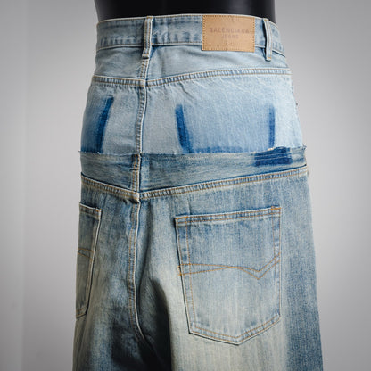 Balen 25fw splicing jeans
