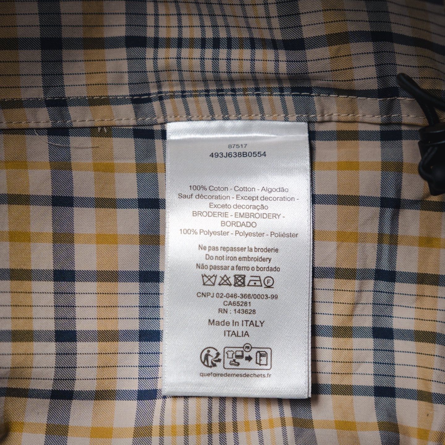 CD 25fw plaid jacket
