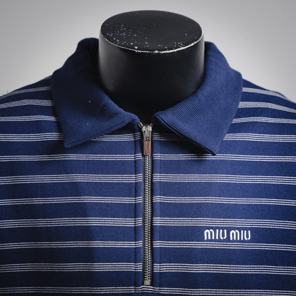 Miu25fw stripe Polo