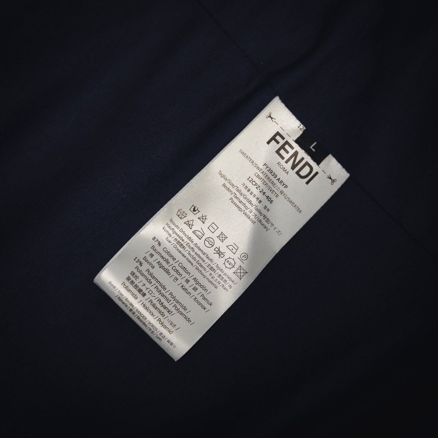 Fend 25fw jacquard hoodie